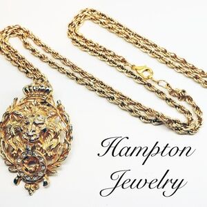 Lion's Head Doorknocker Necklace